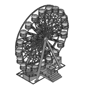 Klassisches Riesenrad – Das Herzstück jeder Miniatur-Kirmes