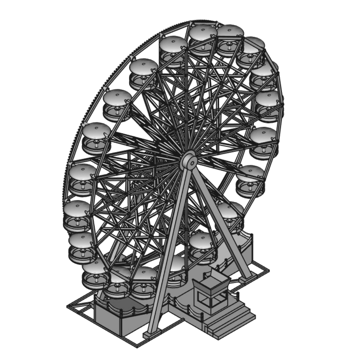 Klassisches Riesenrad – Das Herzstück jeder Miniatur-Kirmes