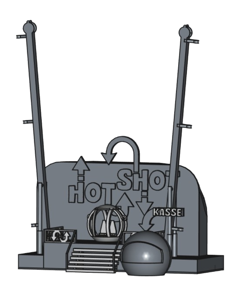 Hot Shot – 3D-printed model in H0 scale